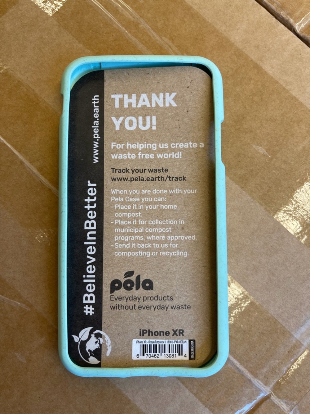 Pela Eco Phone Case for iPhone XR - Mint Blue/Green